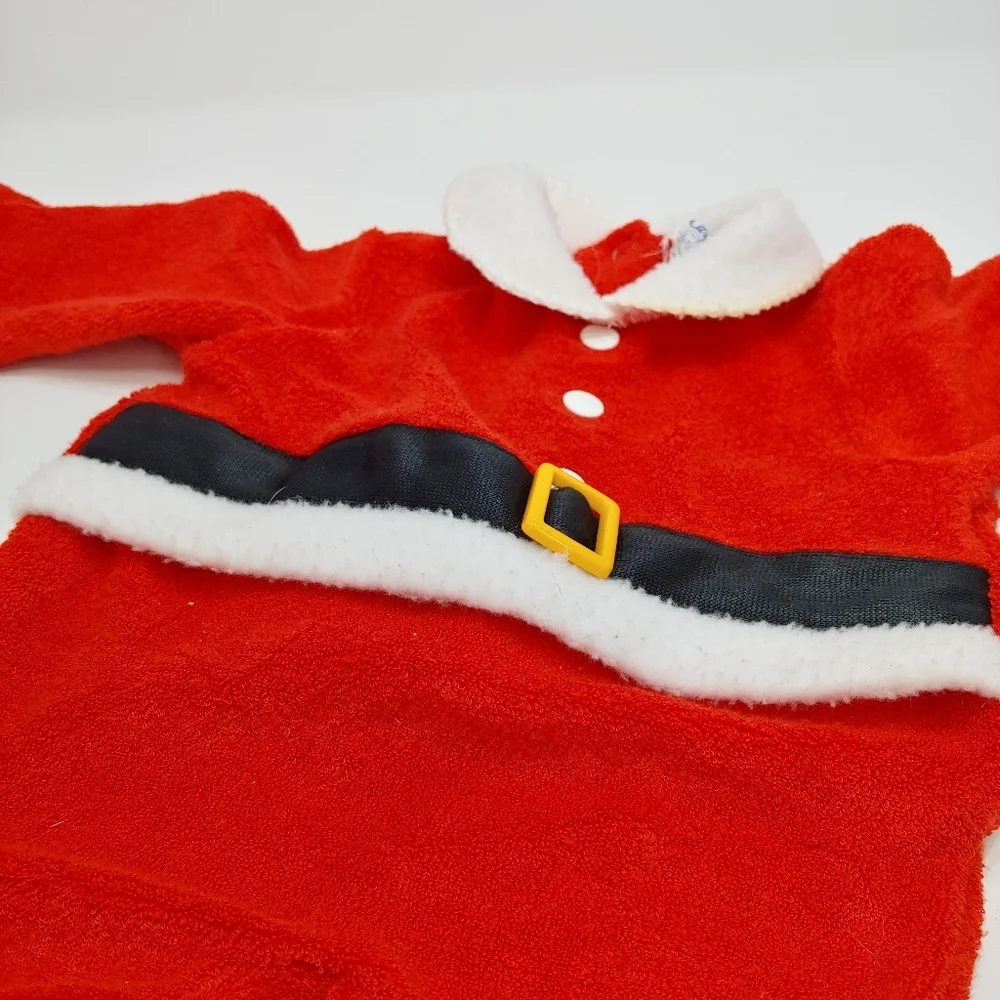 Carter's Baby Santa Onesie Bodysuit Footie Pajamas Made in the USA 80s Vintage S